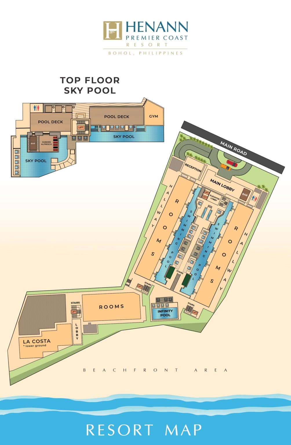 Resort Map – Henann Premier Coast Resort, Bohol